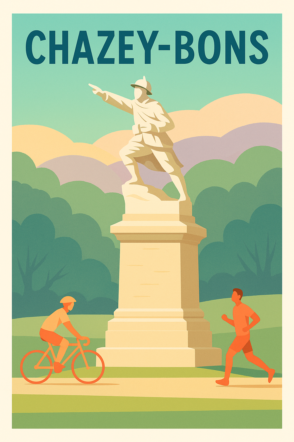 Affiche de Chazey-Bons - L'esprit sportif au cœur de la nature