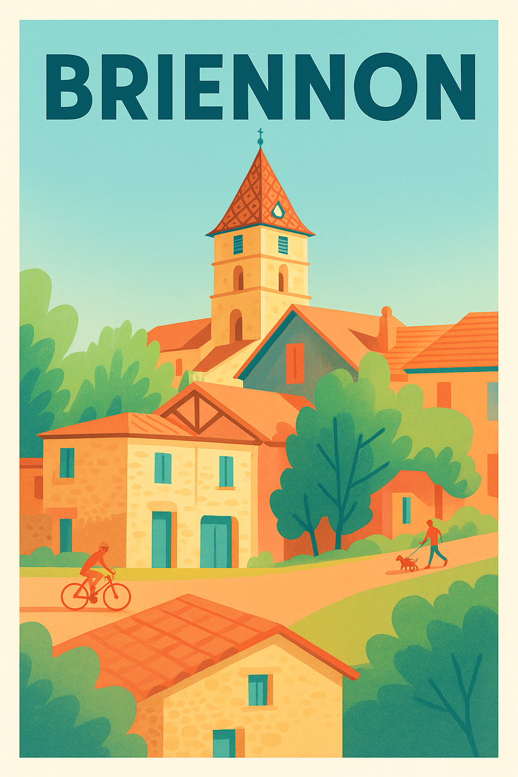 Affiche de Briennon - Charme Pittoresque au Cœur de la Loire
