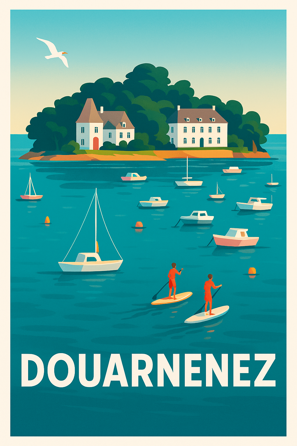 Affiche Douarnenez - L'évasion maritime bretonne