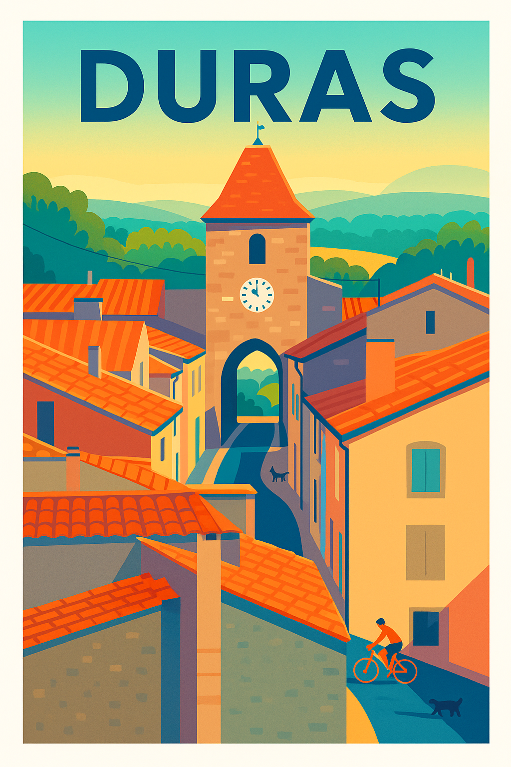 Affiche de Duras - Charme authentique et douceur de vivre