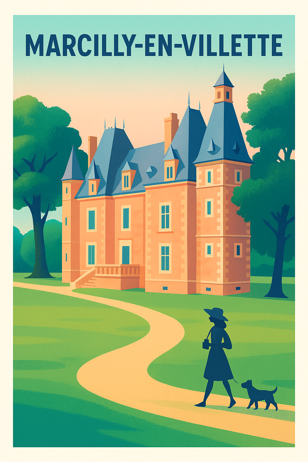 Affiche de Marcilly-en-Villette - Élégance et charme intemporel