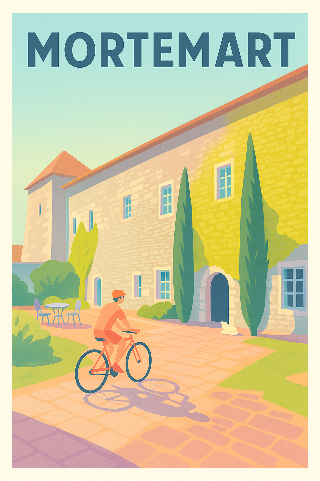 Affiche Mortemart — Douceur de vivre et patrimoine préservé · poster d'art de Mortemart