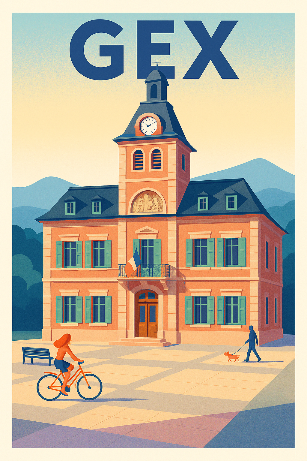 Affiche de Gex - Charme et tranquillité en Jura genevois