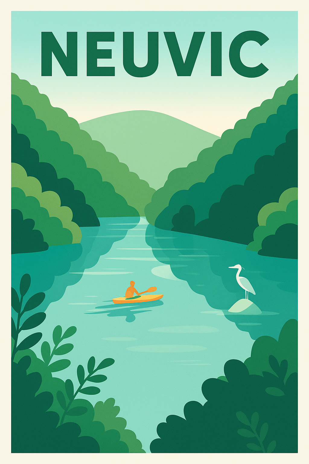 Affiche de Neuvic - Sérénité au fil de l'eau