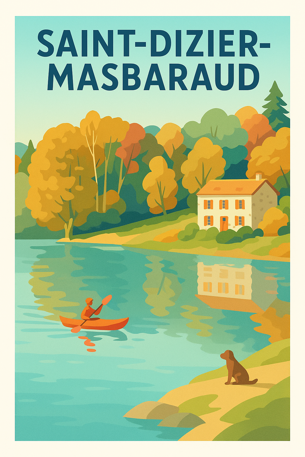 Affiche de Saint-Dizier-Masbaraud - Sérénité au bord de l'eau