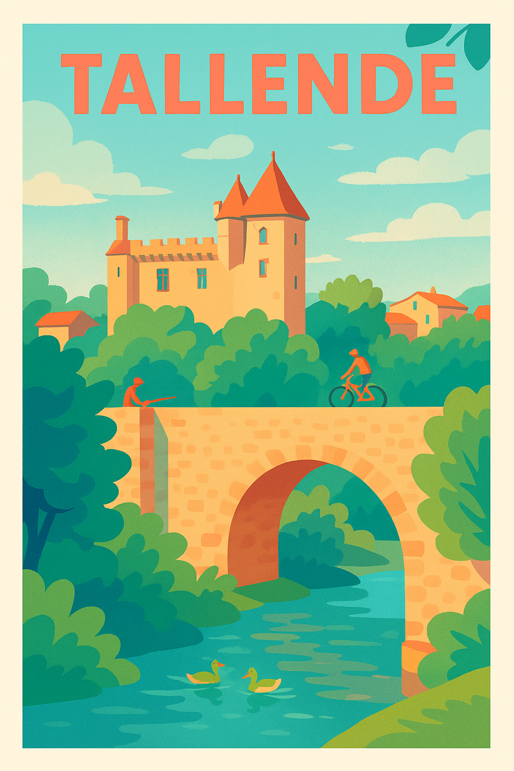 Affiche de Tallende - Charme bucolique et histoire à portée de main