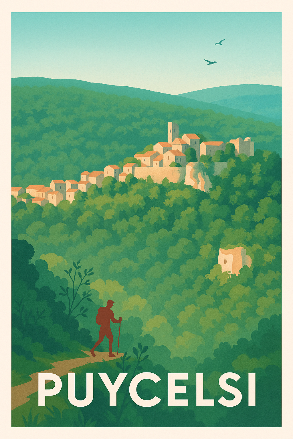 Affiche de Puycelsi - Échappée verte au cœur du Tarn