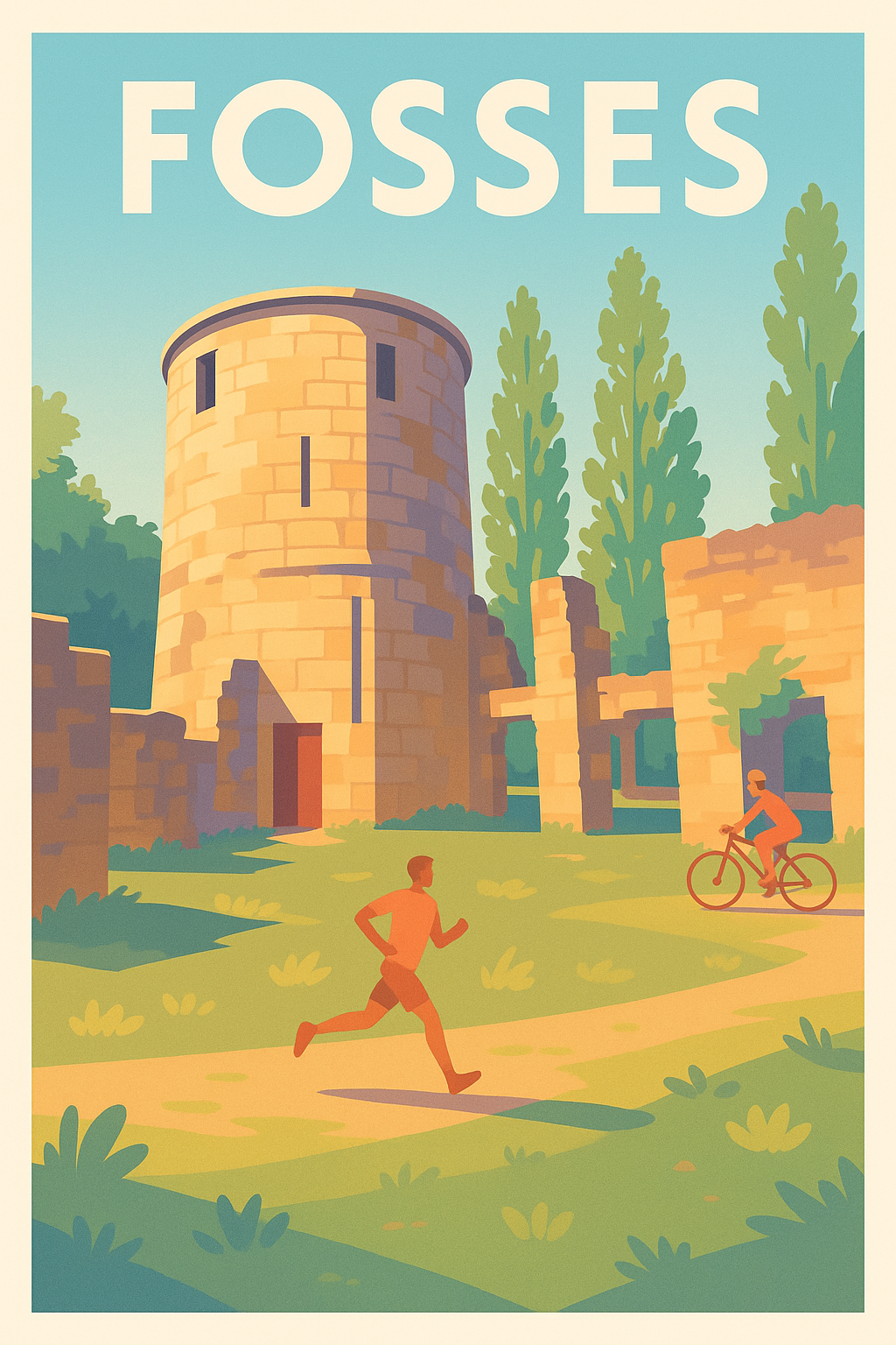 Affiche de Fosses - Entre nature et patrimoine historique