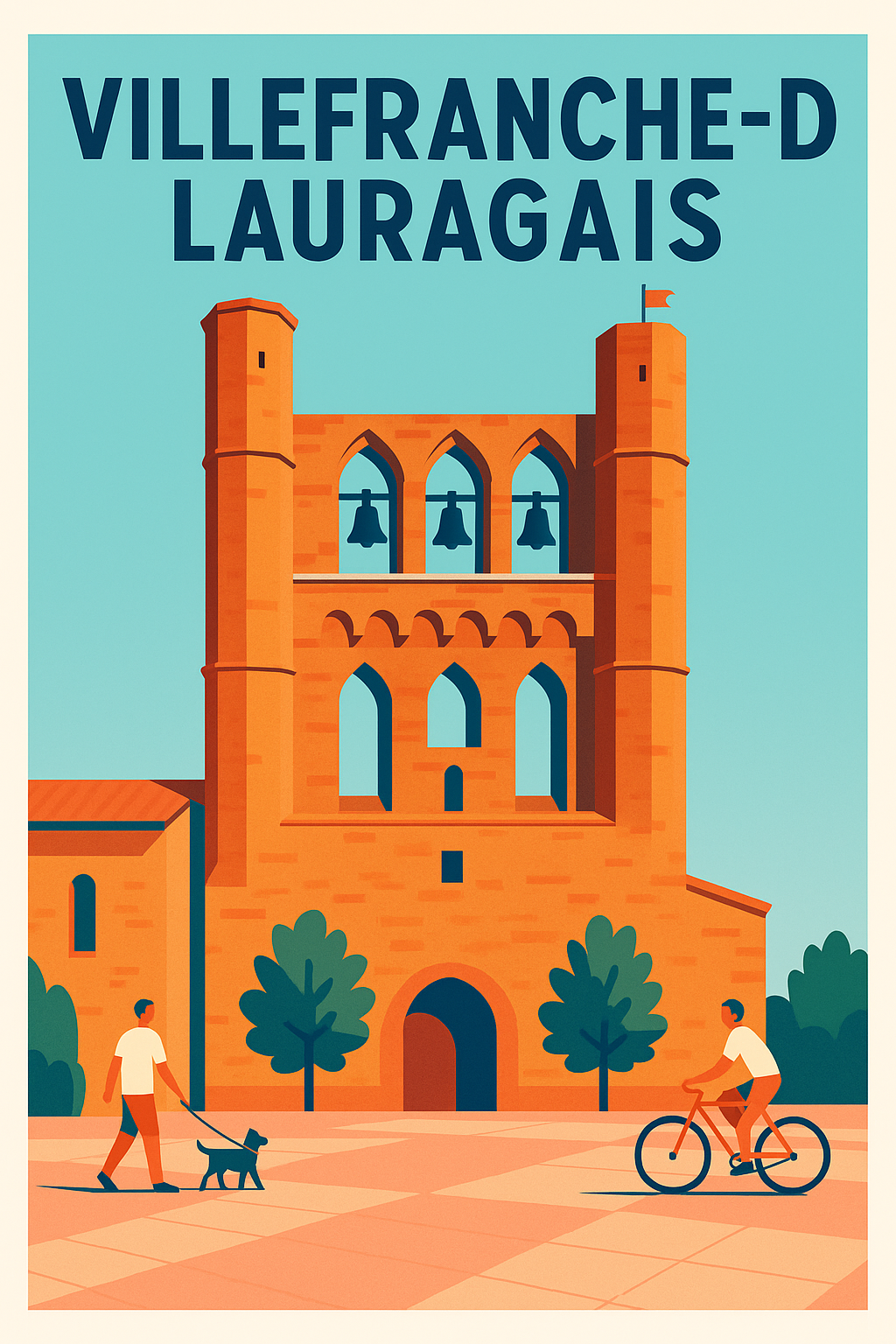 Affiche de Villefranche-de-Lauragais - Charme historique en lumière