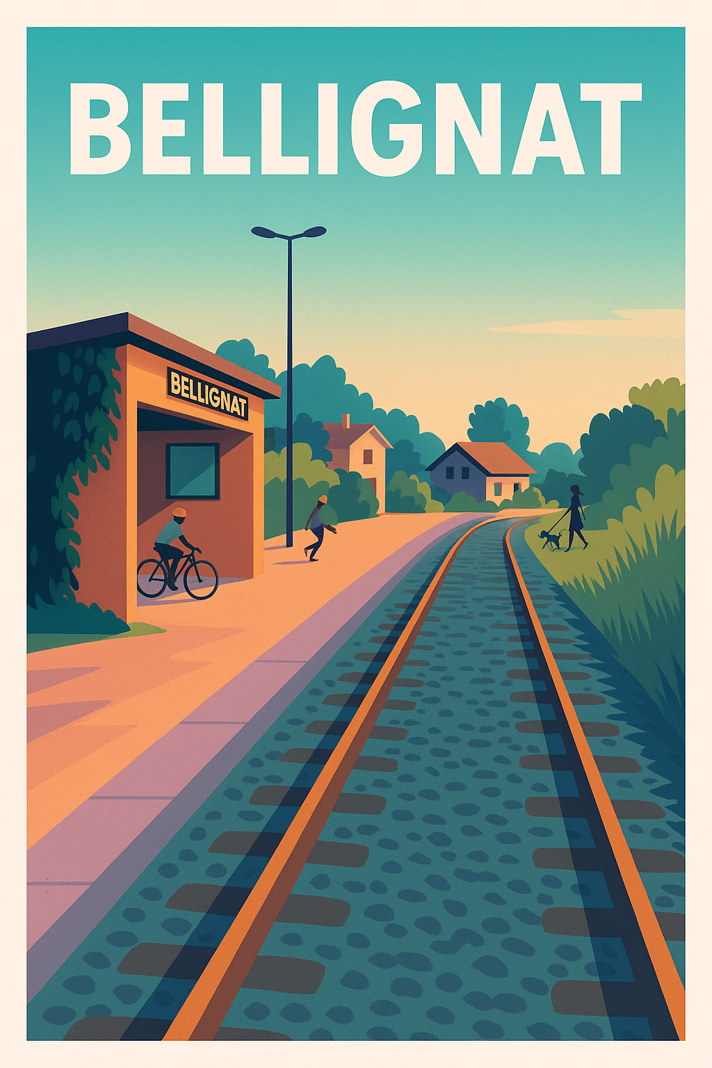 Affiche de Bellignat - L'escapade tranquille au bord des rails