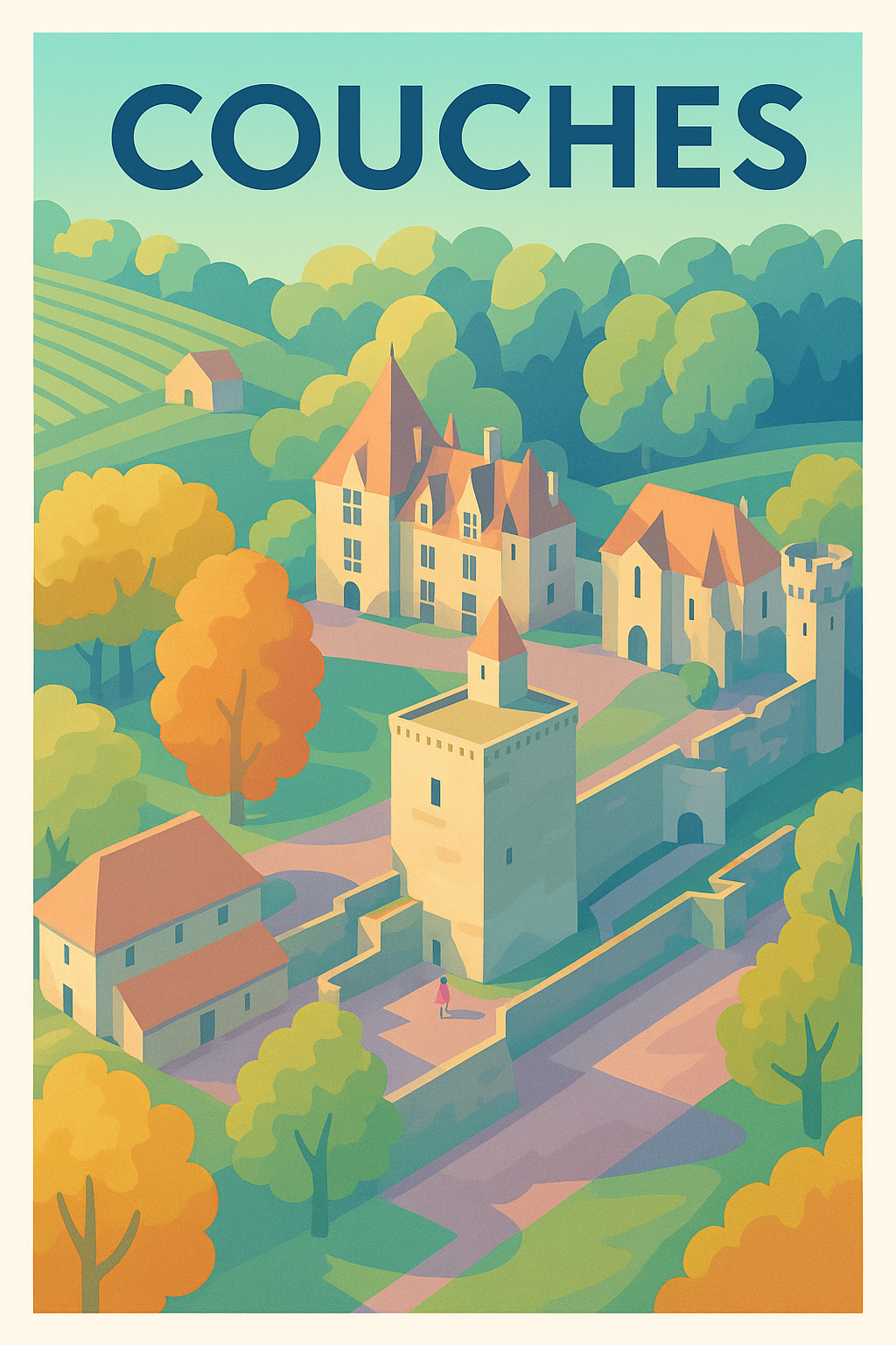 Affiche de Couches - L'escapade médiévale en couleurs
