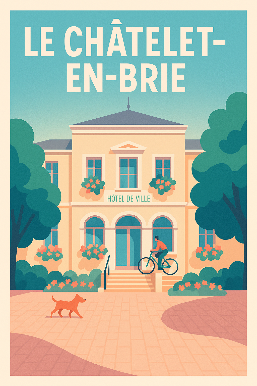 Affiche de Le Châtelet-en-Brie - Une invitation à la sérénité locale