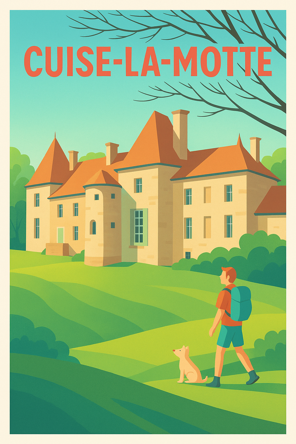 Affiche de Cuise-la-Motte - Un havre de paix à l'architecture élégante