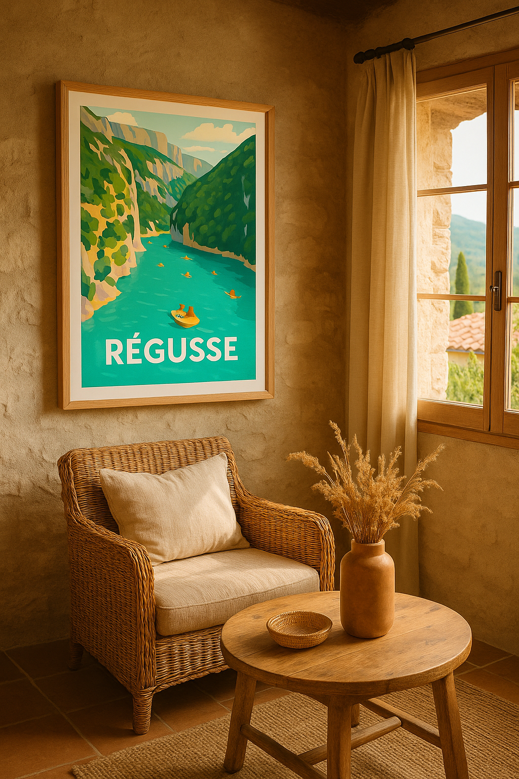 Affiche Régusse — Évasion et nature intacte · poster d'art de Régusse