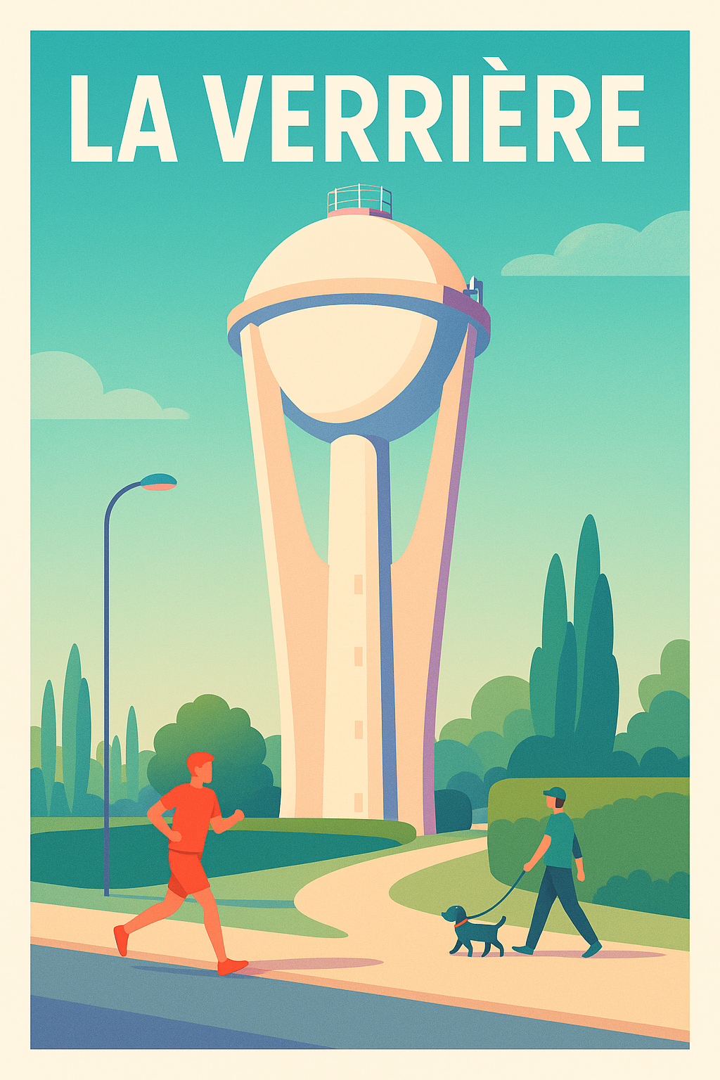 Affiche de La Verrière - L'équilibre entre nature et urbanité