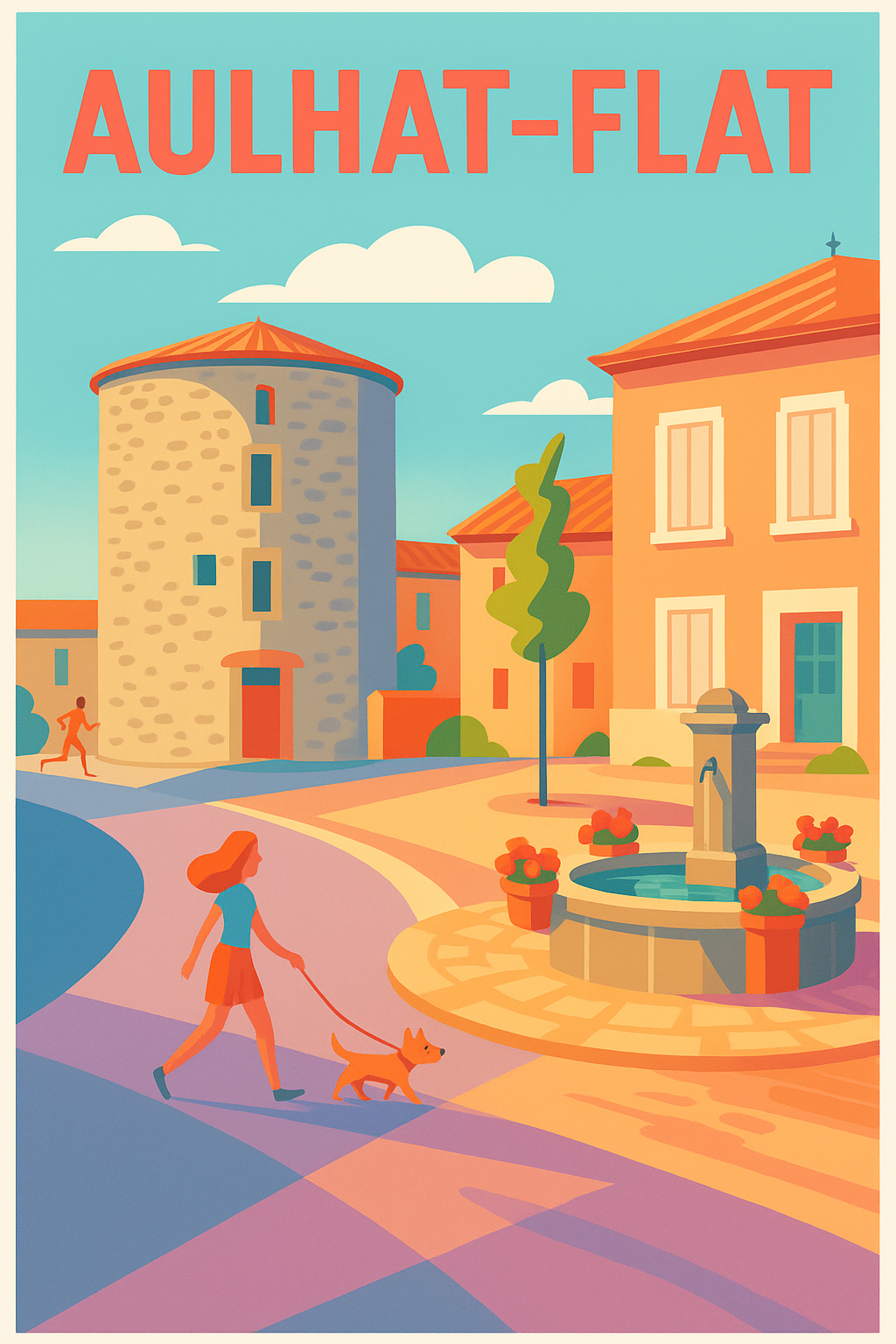Affiche de Aulhat-Flat - Charme et douceur d'un village au cœur de la France