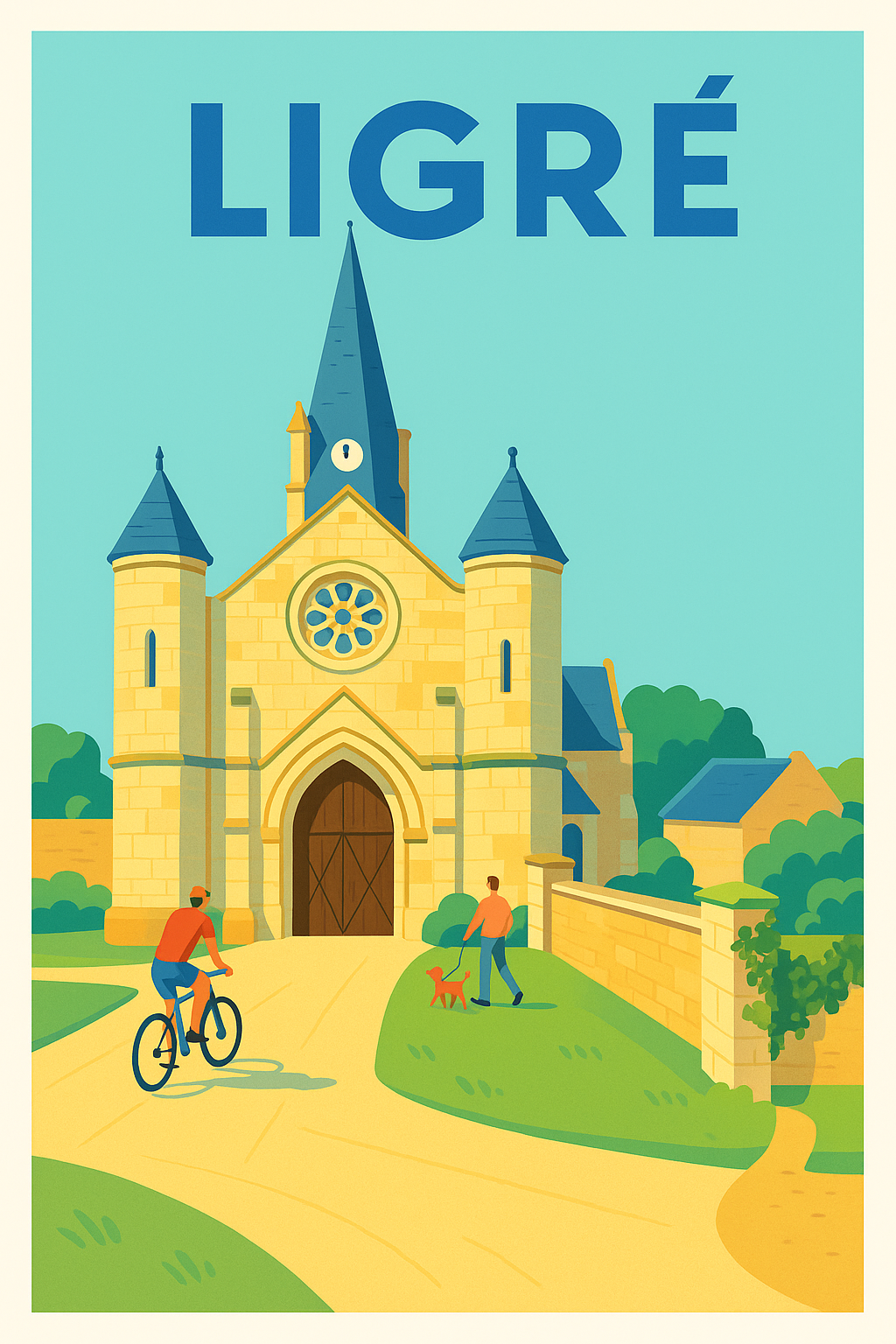 Affiche de Ligré - Charme et sérénité à travers le temps