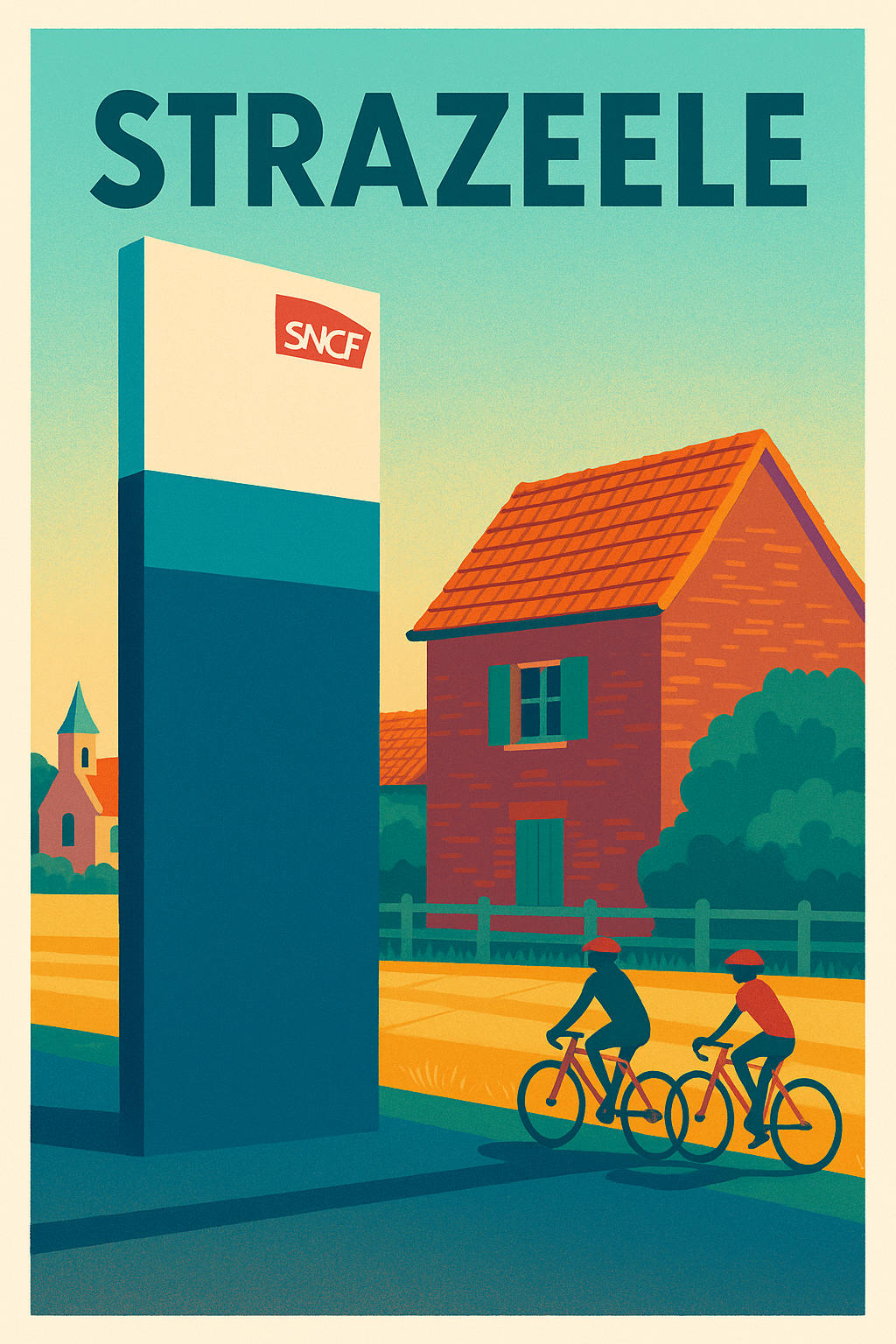 Affiche de Strazeele - Charme paisible de la campagne au coeur du Nord