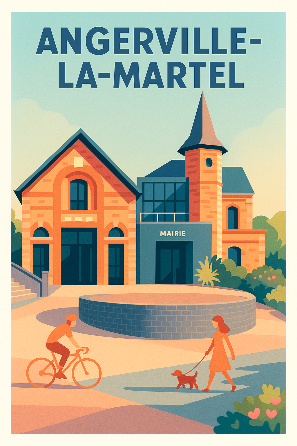 Affiche de Angerville-la-Martel - Charme et sérénité au cœur du village