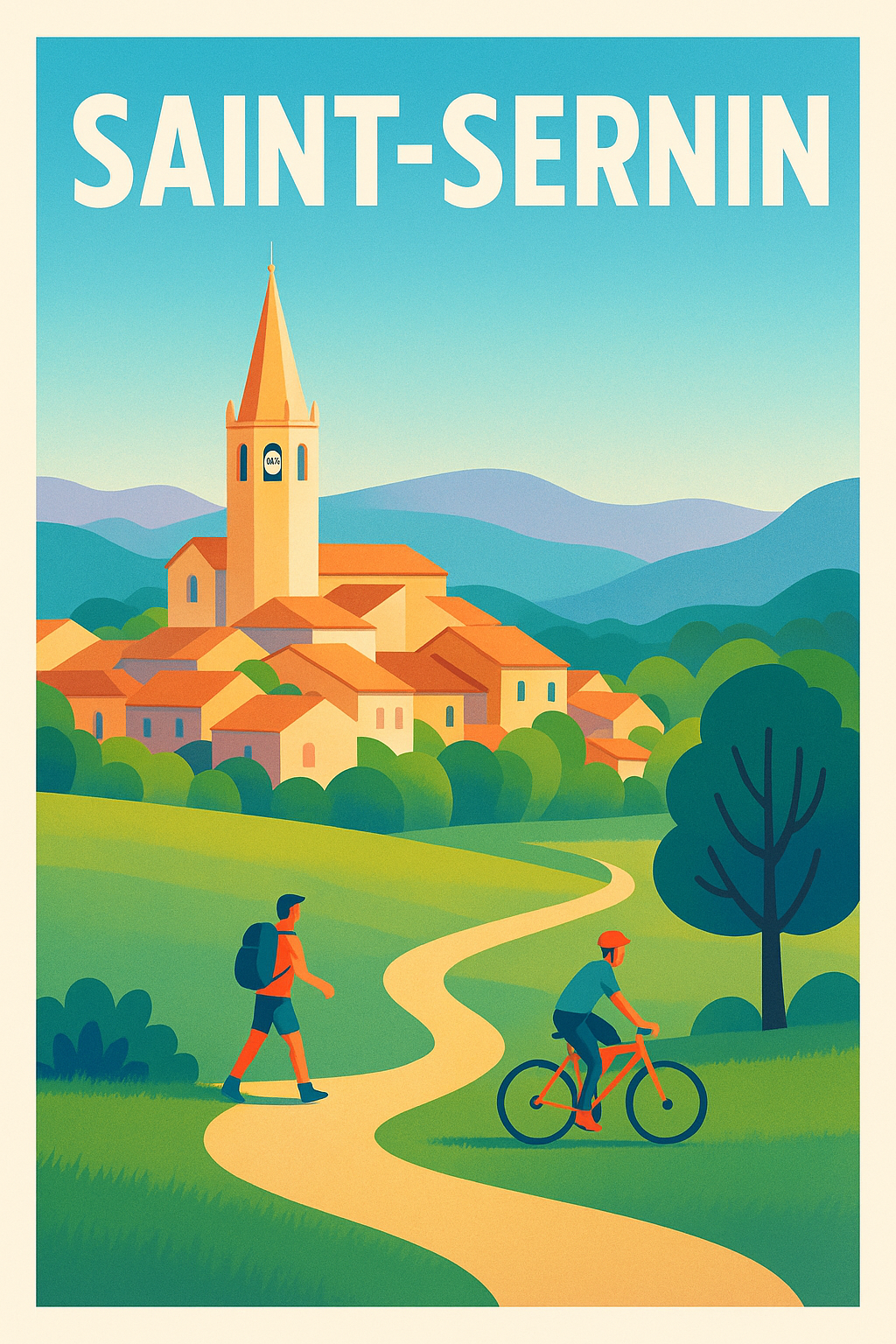 Affiche de Saint-Sernin - Escapade nature et patrimoine