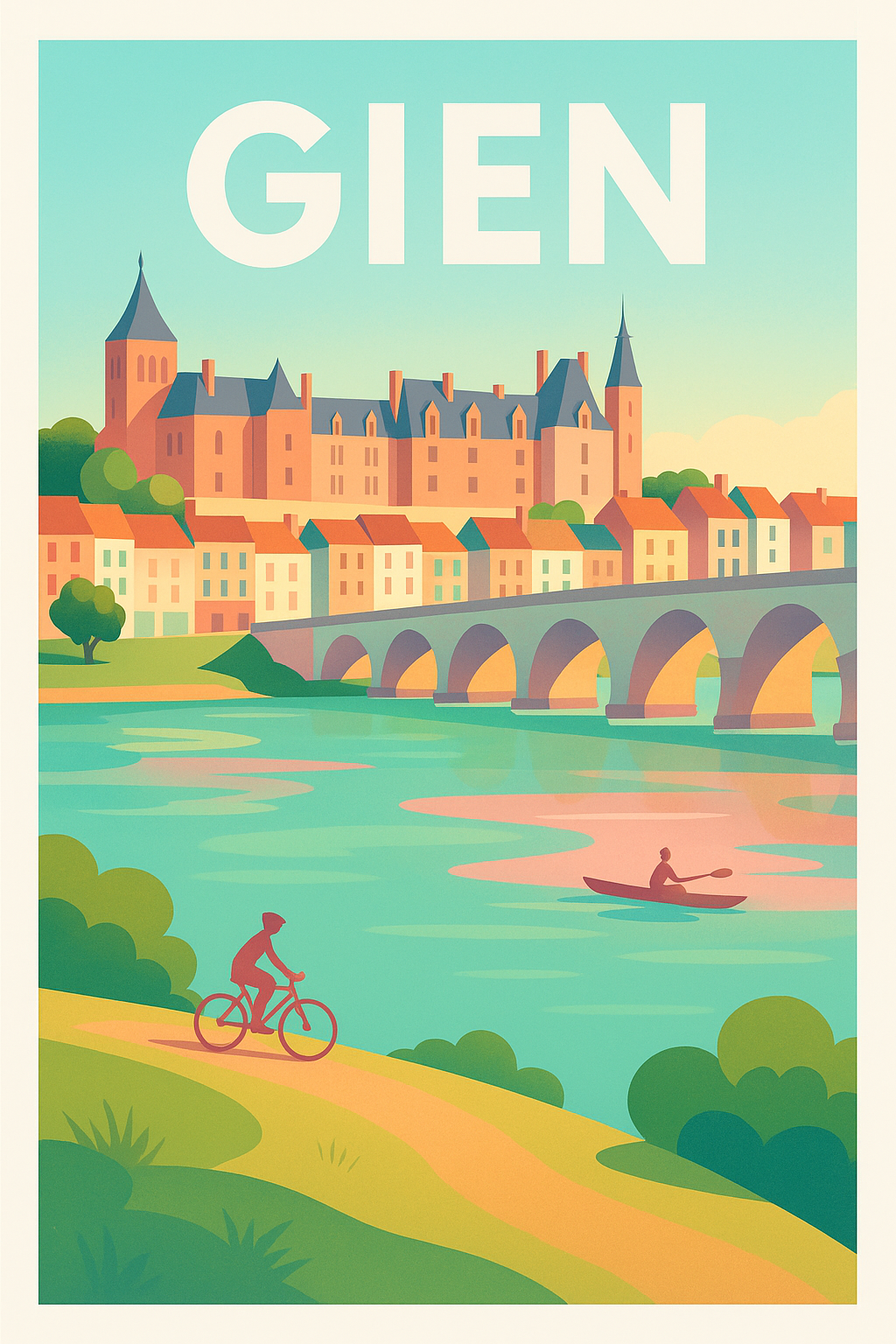 Affiche de Gien - Escapade au fil de l'eau