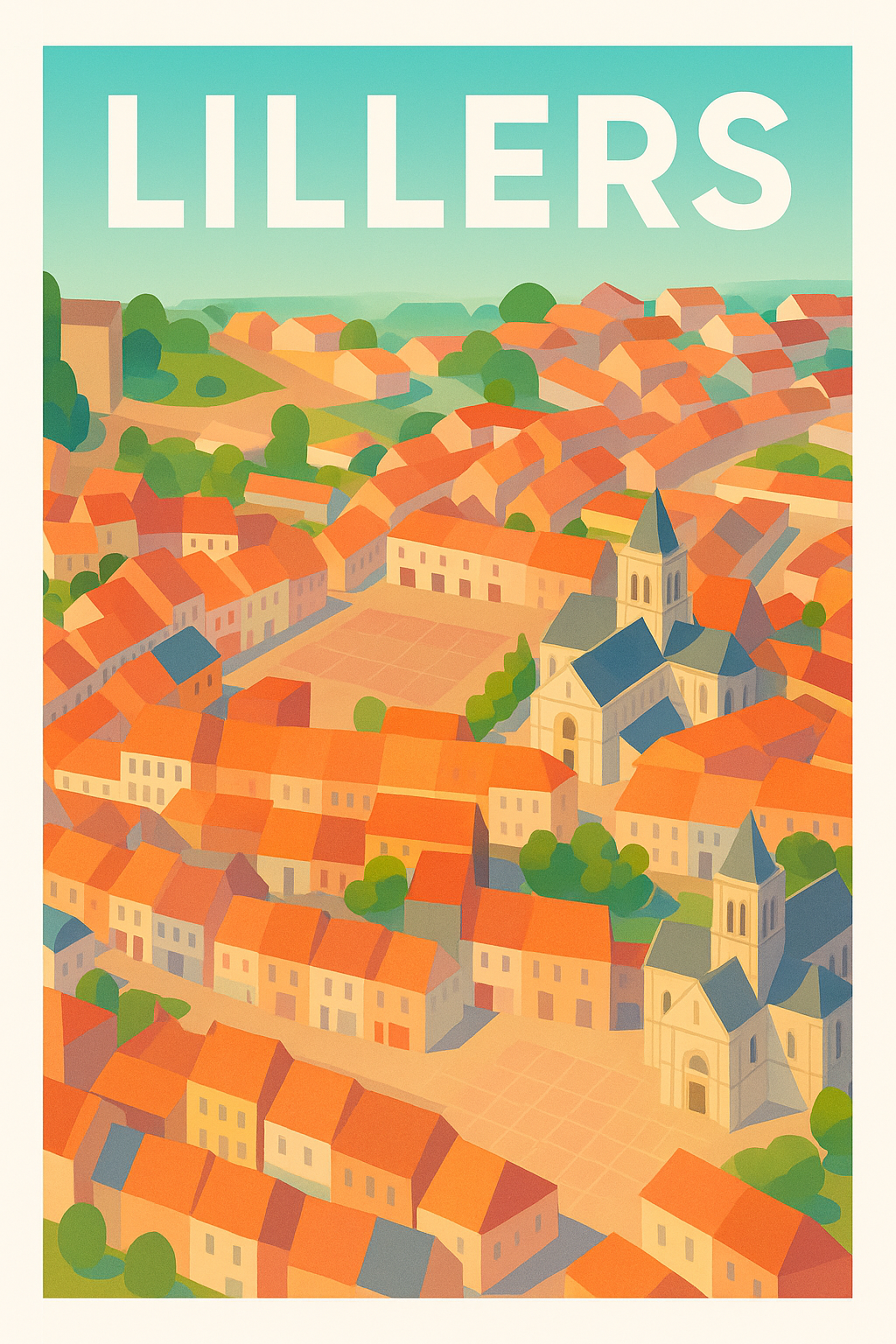 Affiche de Lillers - Charme pictural du patrimoine