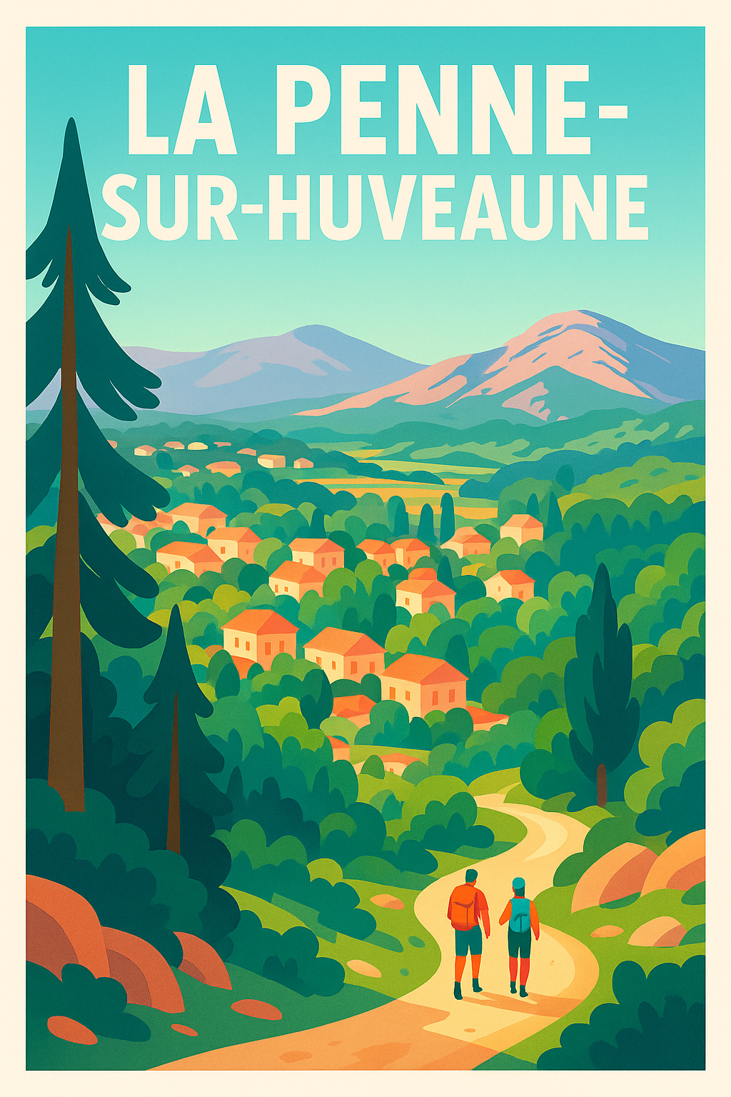 Affiche de La Penne-sur-Huveaune - Évasion nature et village pittoresque