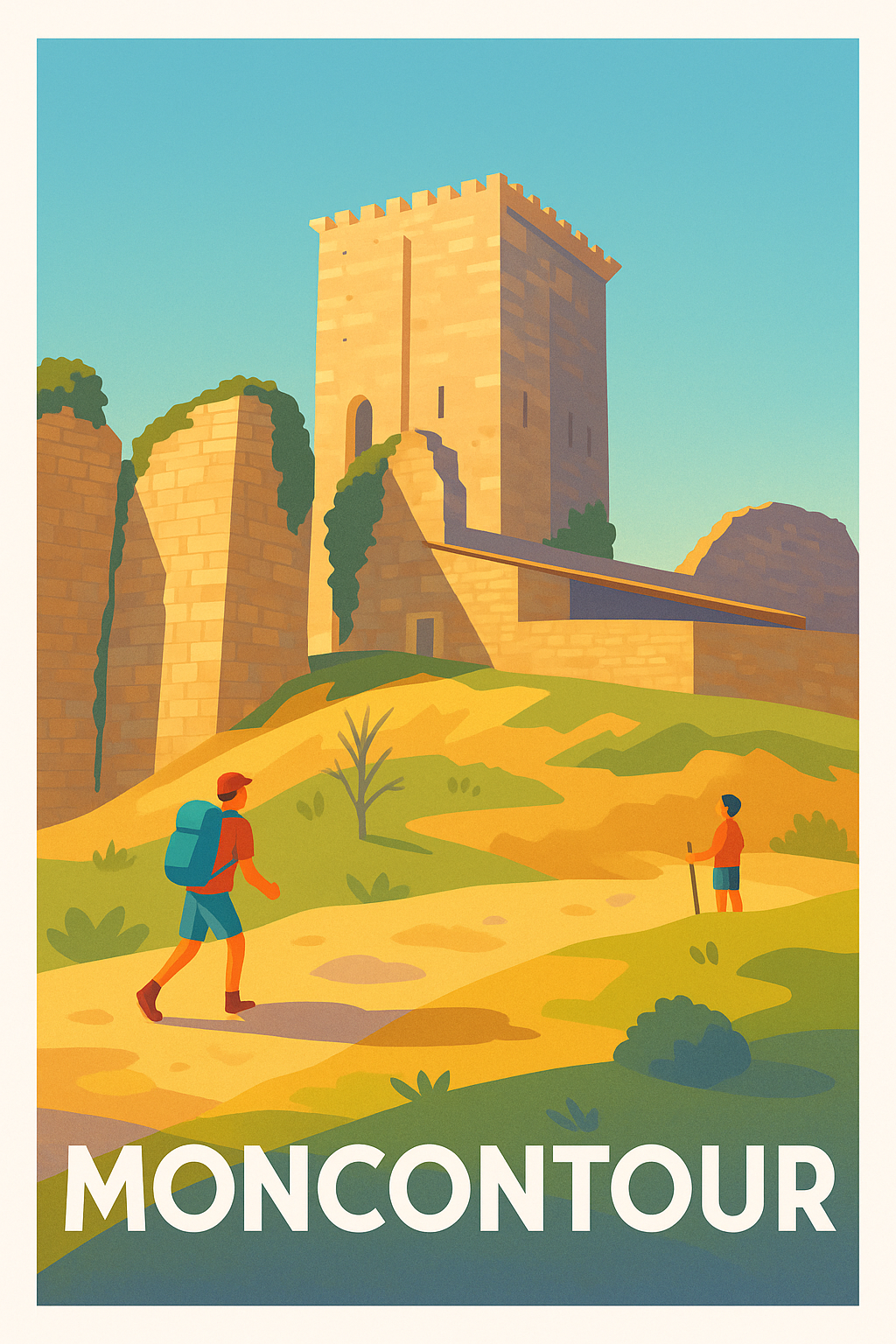 Affiche Moncontour — Escapade au coeur de l'histoire · poster d'art de Moncontour