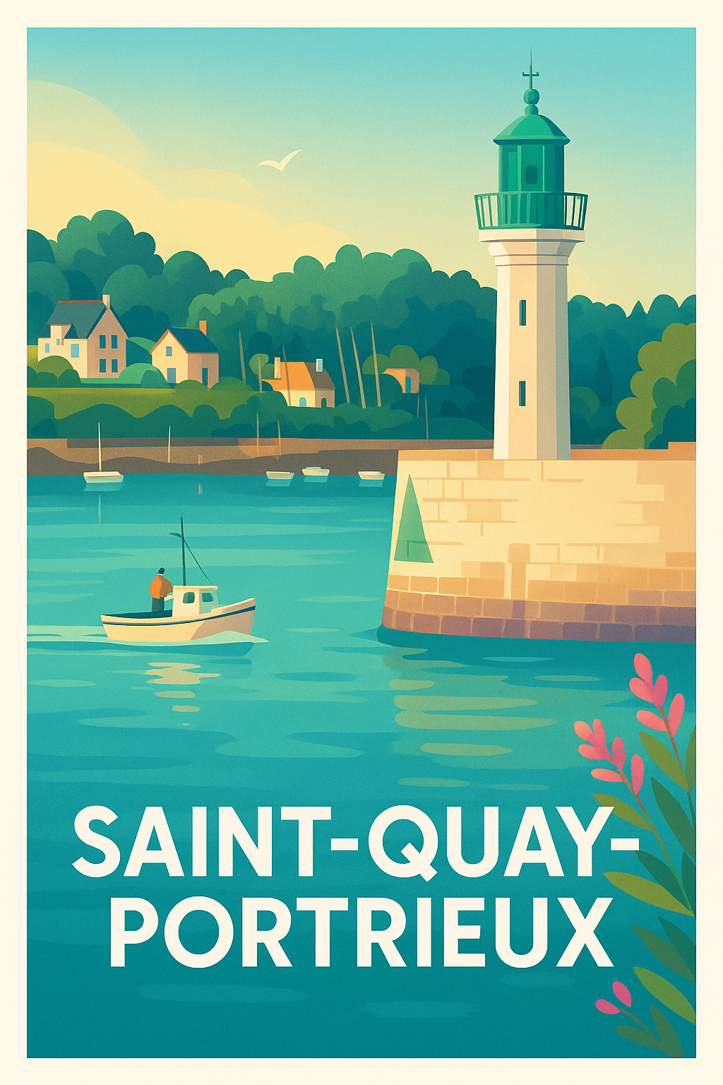Affiche de Saint-Quay-Portrieux - Évasion Marine et Lumière Bretonne