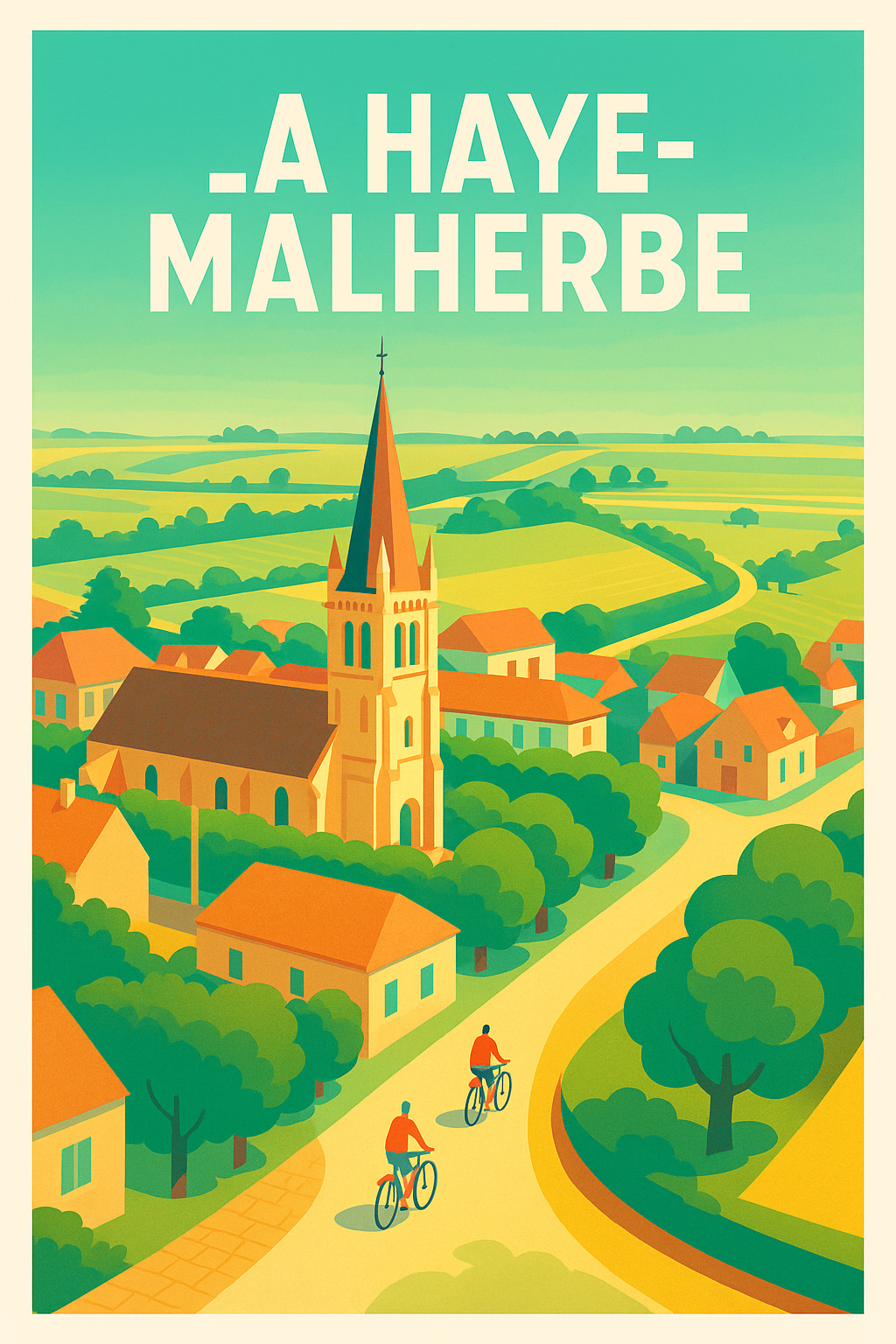 Affiche de La Haye-Malherbe - Charme et Sérénité Normande