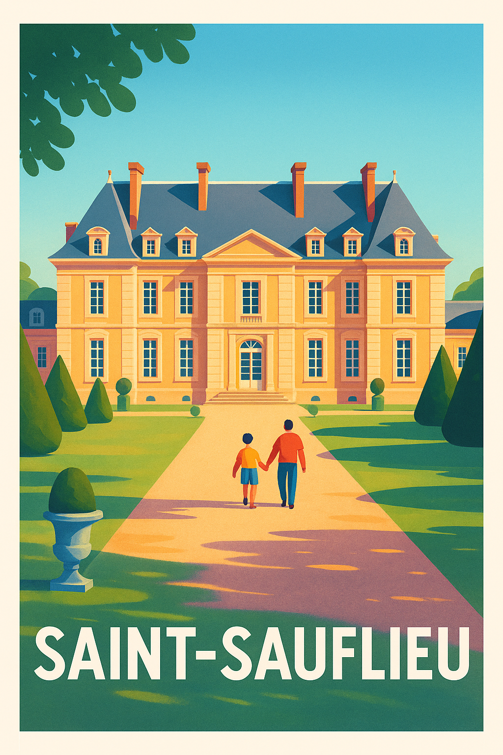 Affiche de Saint-Sauflieu - Charme intemporel du domaine historique