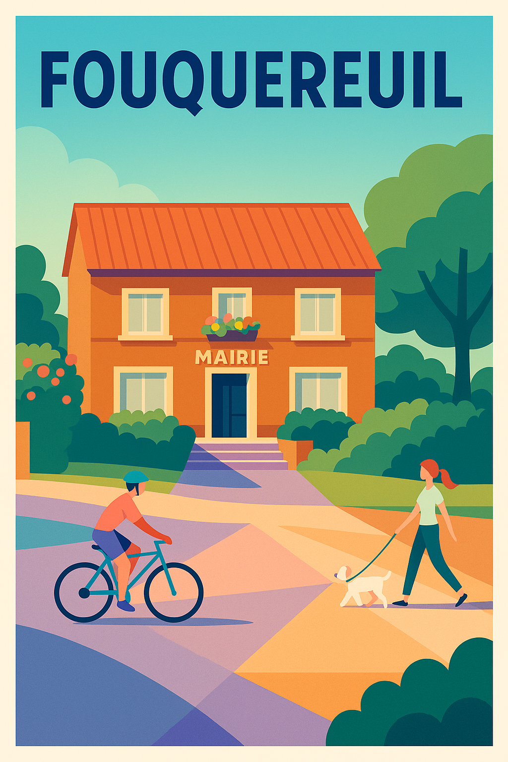 Affiche de Fouquereuil - Un moment tranquille au cœur du village