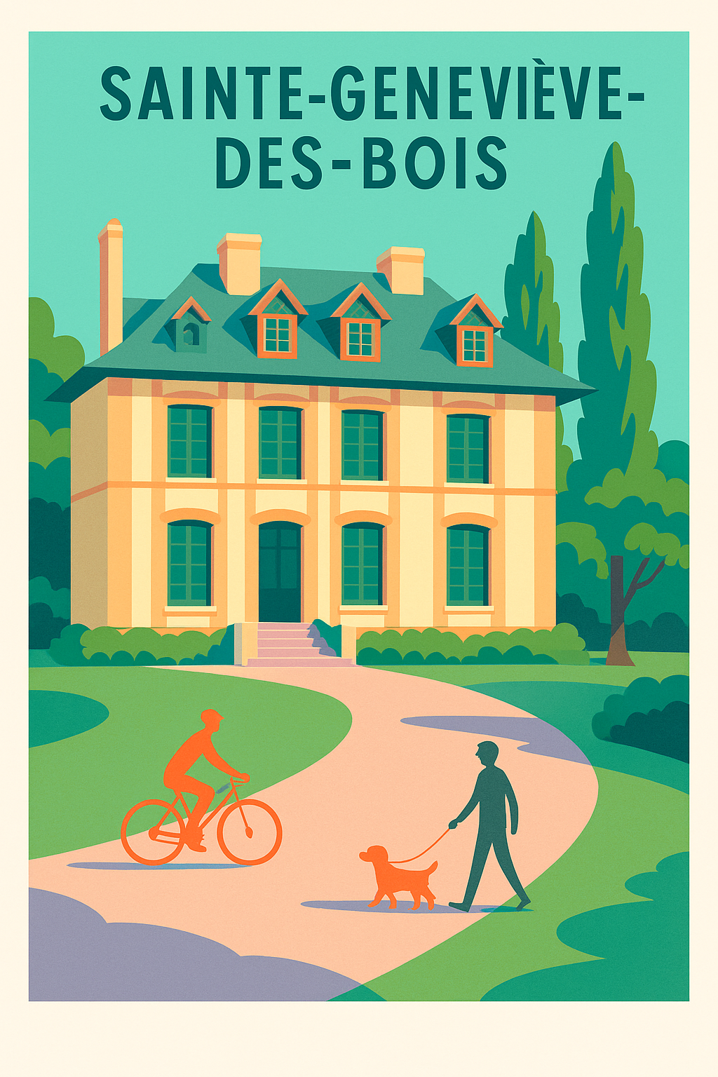 Affiche de Sainte-Geneviève-des-Bois - Charme et Nature au Quotidien