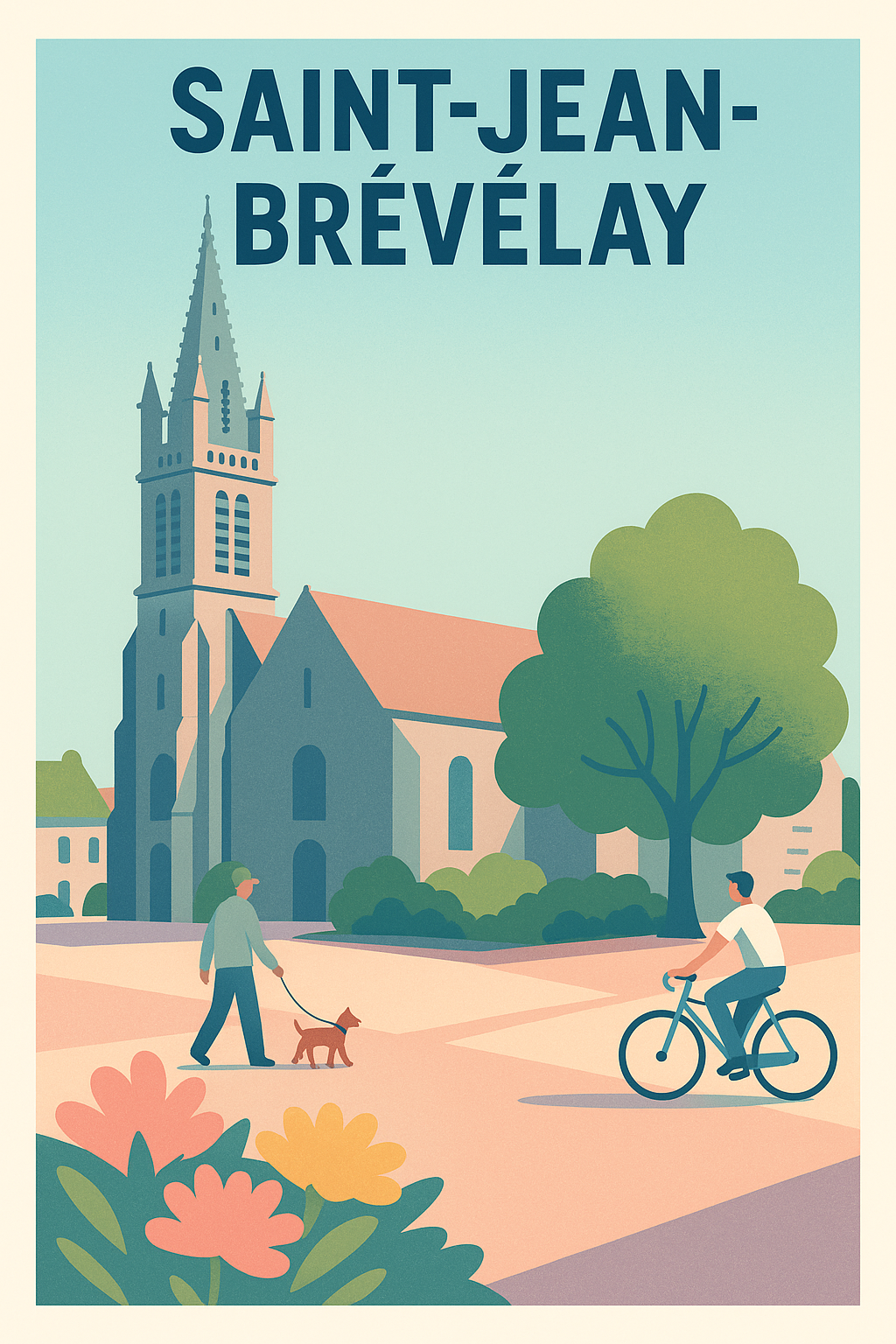 Affiche de Saint-Jean-Brévelay - Charme paisible et vie douce