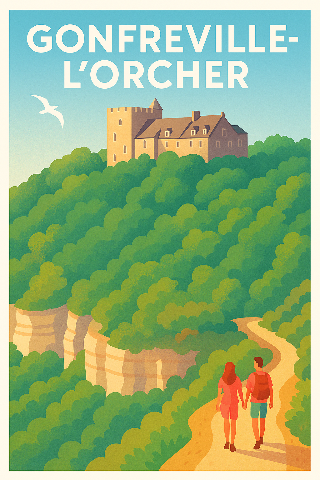 Affiche de Gonfreville-l'Orcher - Escapade nature et patrimoine