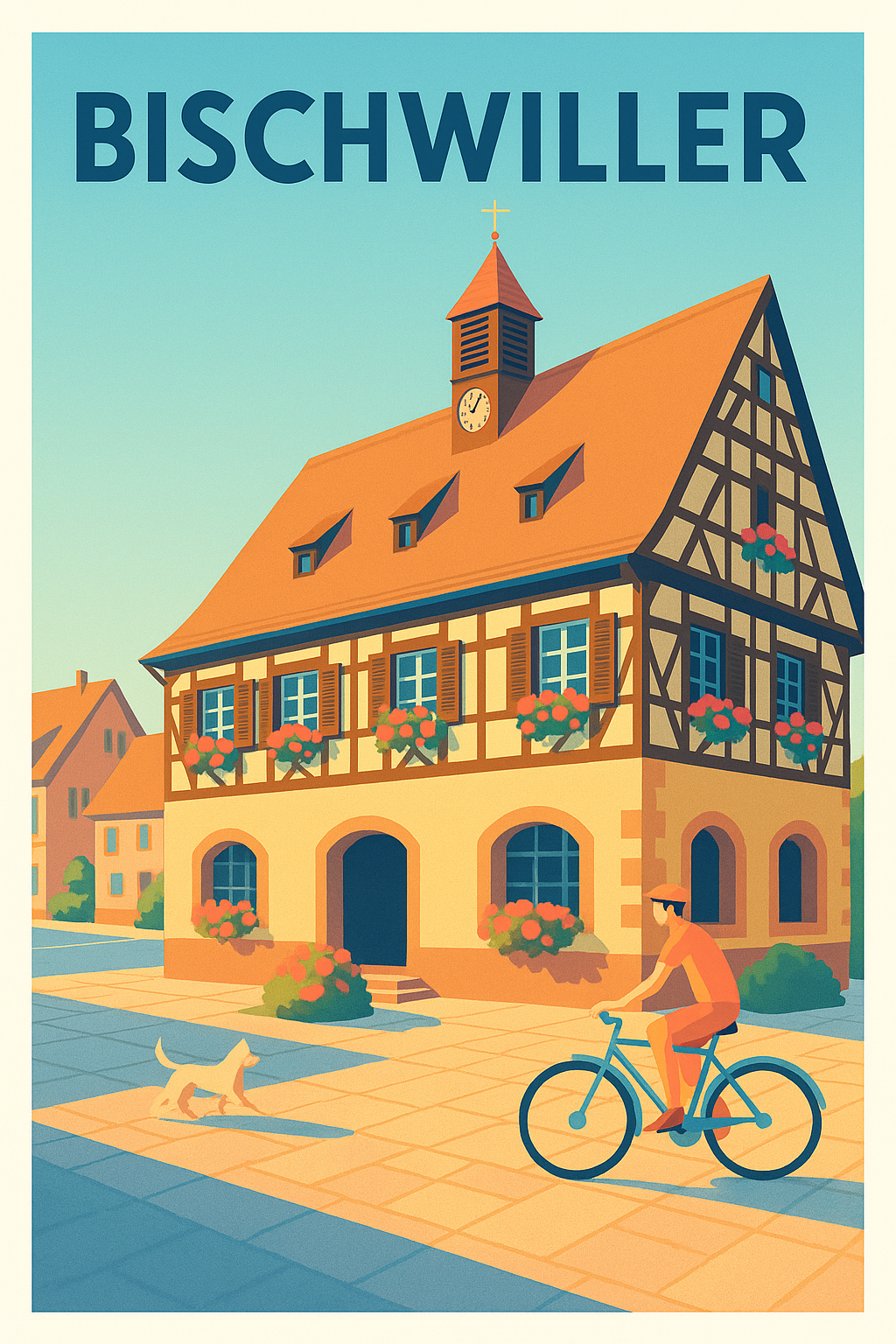 Affiche de Bischwiller - Charme traditionnel alsacien en douceur