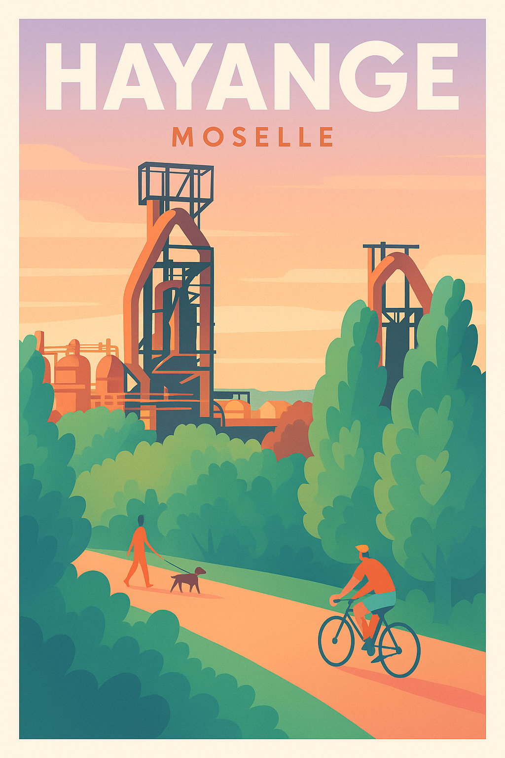 Affiche de Hayange - Entre nature et industrie