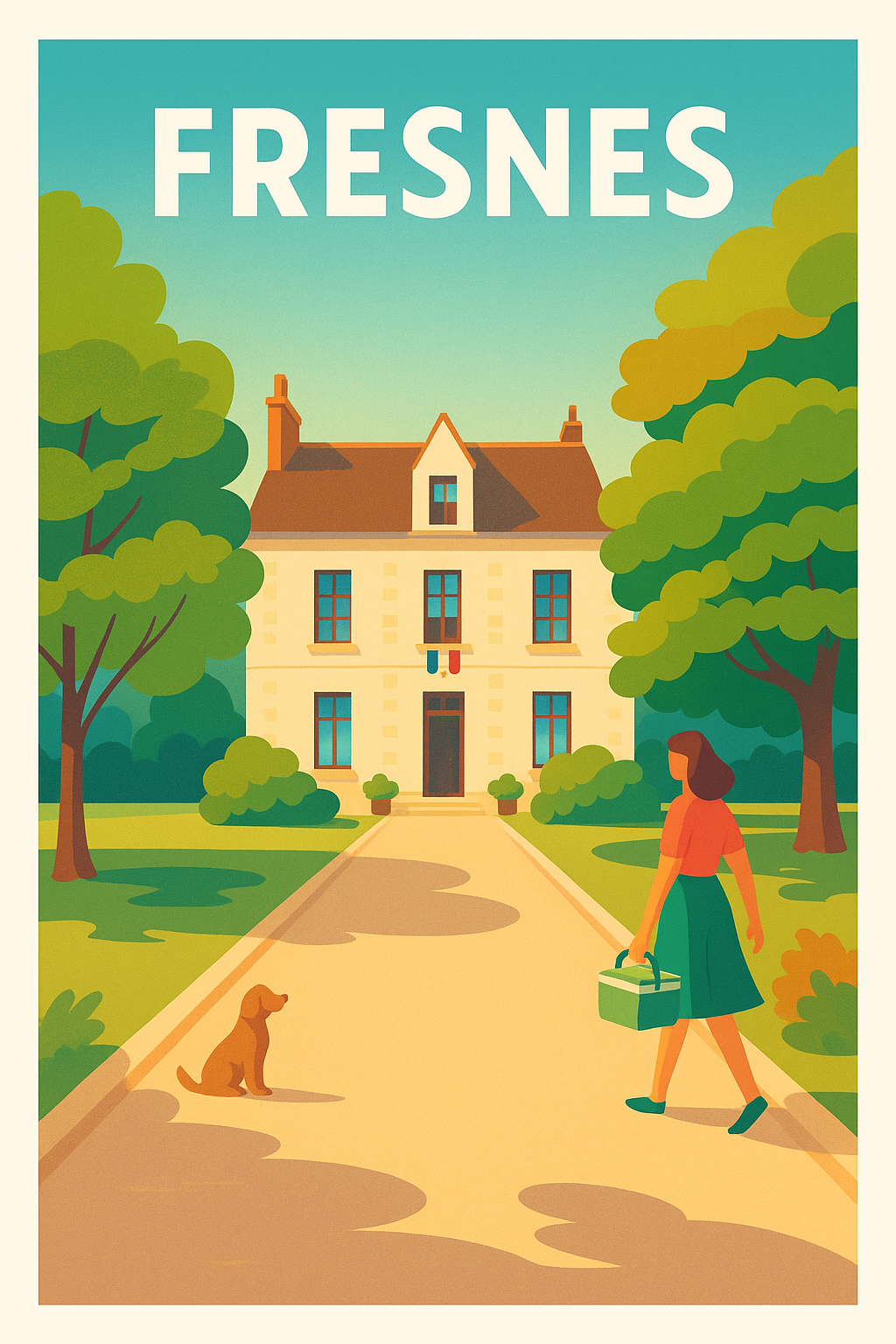 Affiche de Fresnes - L'élégance paisible au cœur de la ville