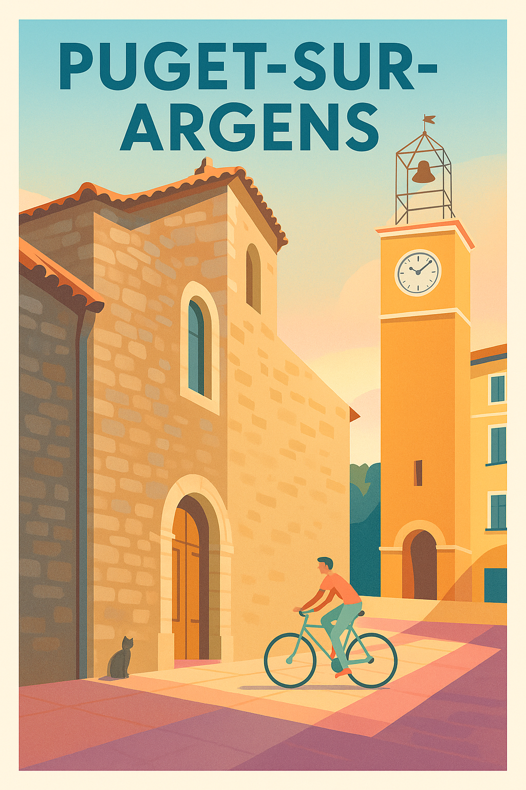 Affiche de Puget-sur-Argens - Charme provençal en douceur