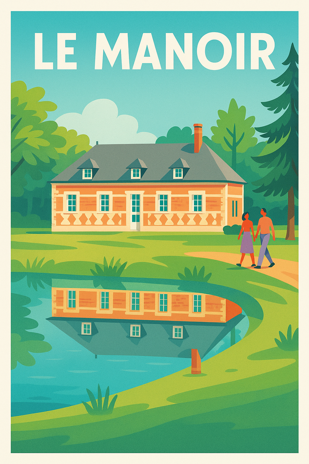 Affiche de Le Manoir - Élégance et Sérénité au Bord de l'eau