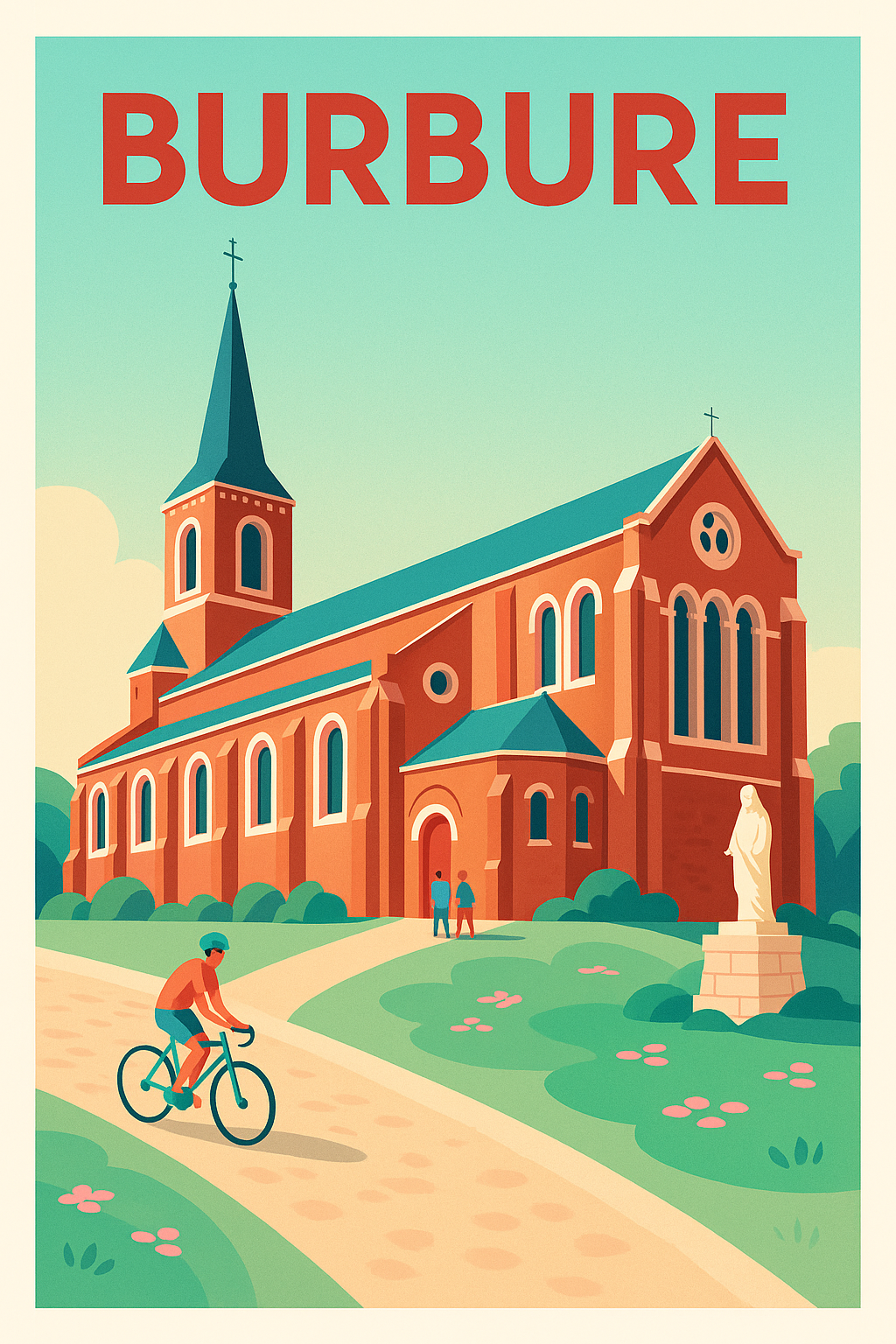 Affiche de Burbure - Charme patrimonial et sérénité rurale