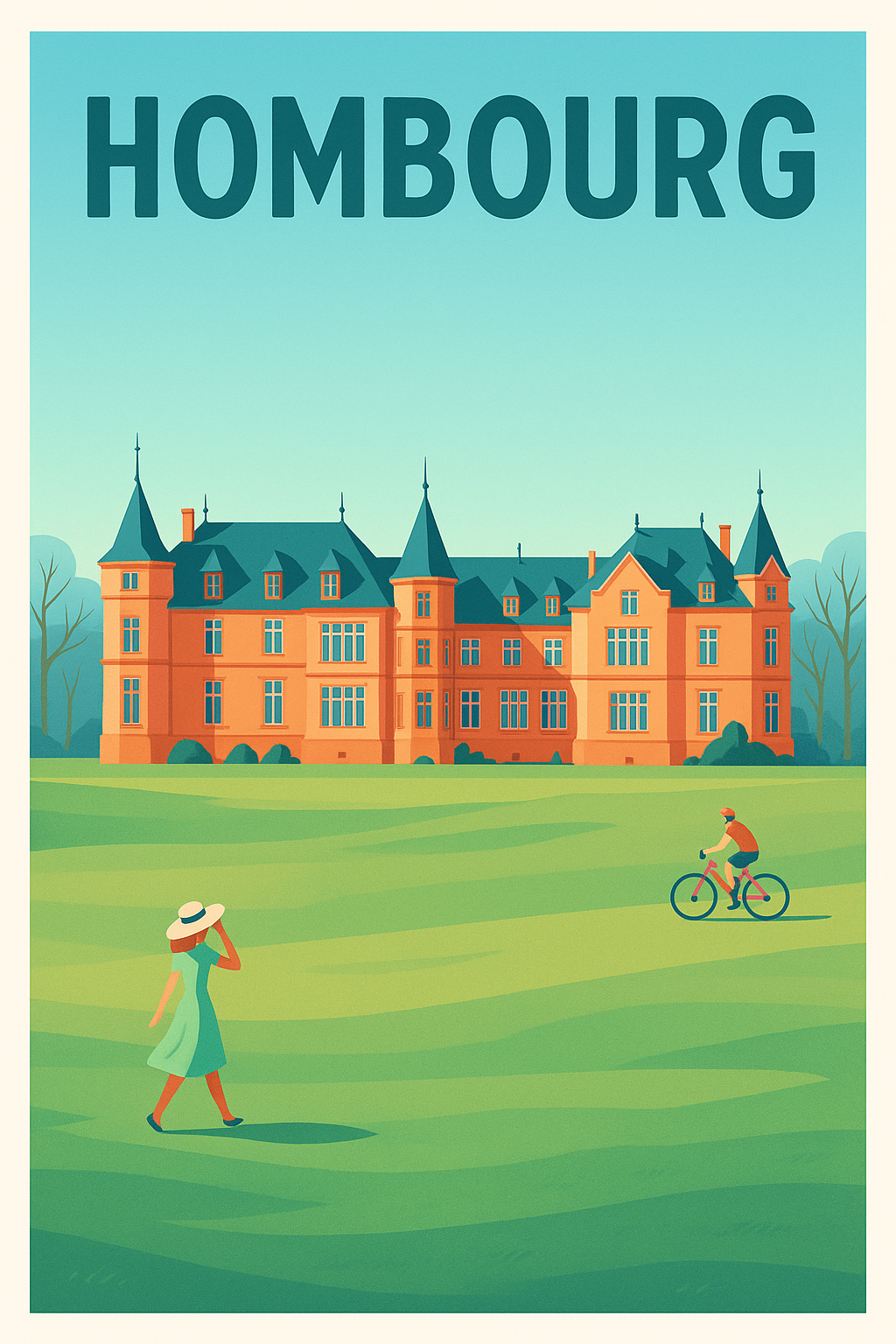 Affiche de Hombourg - Élégance et nature au cœur de la ville