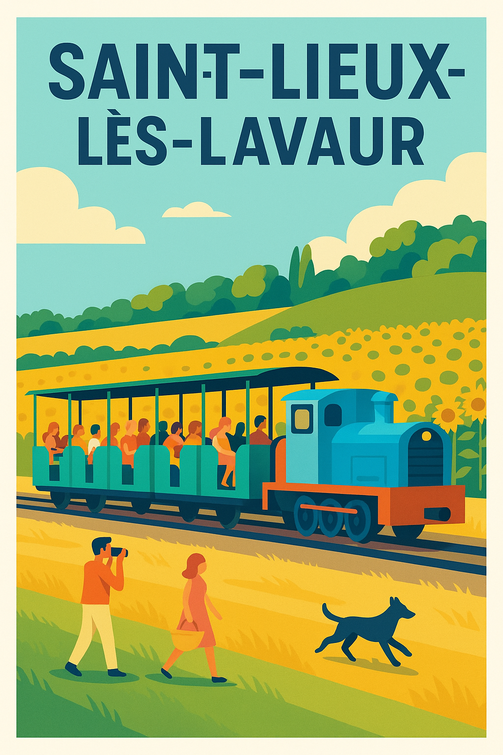 Affiche de Saint-Lieux-lès-Lavaur - Balade champêtre en petit train
