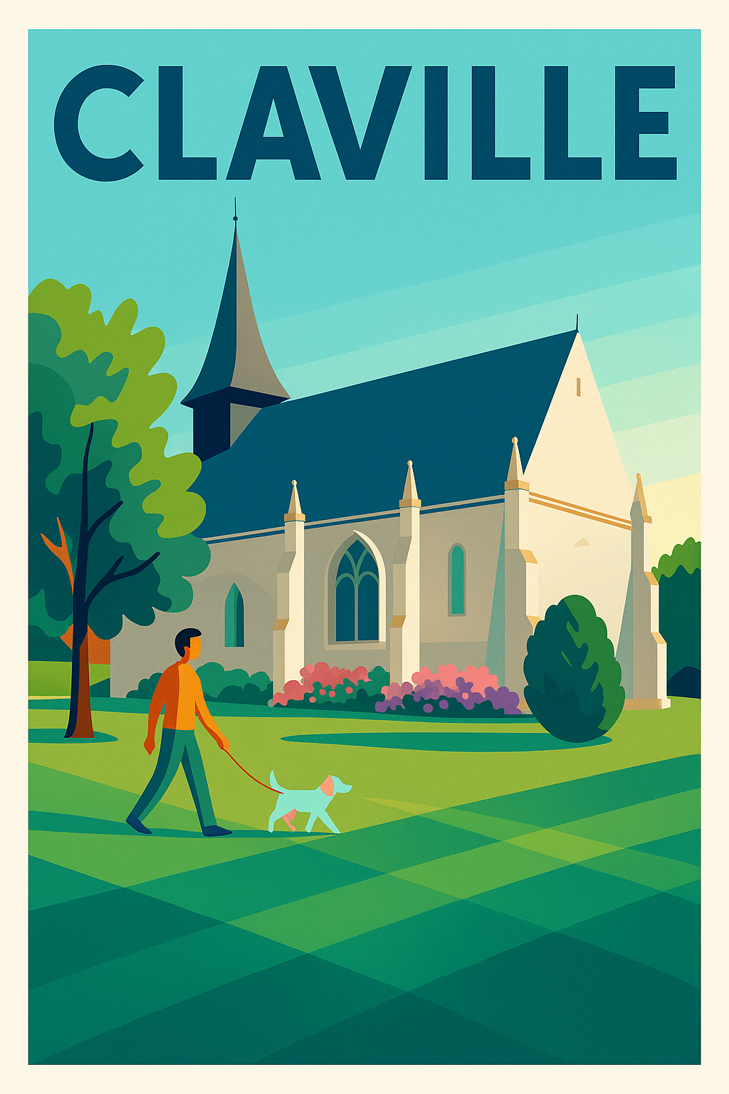 Affiche de Claville - Promenade paisible au cœur du village