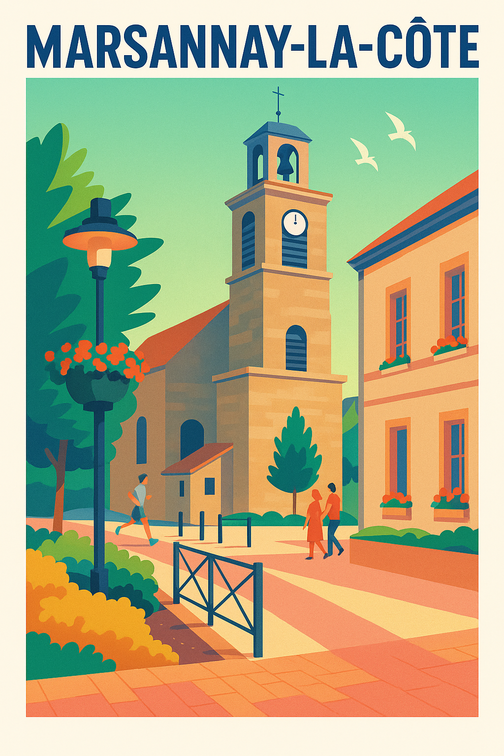 Affiche de Marsannay-la-Côte - Charme et sérénité au cœur de la Côte d'Or