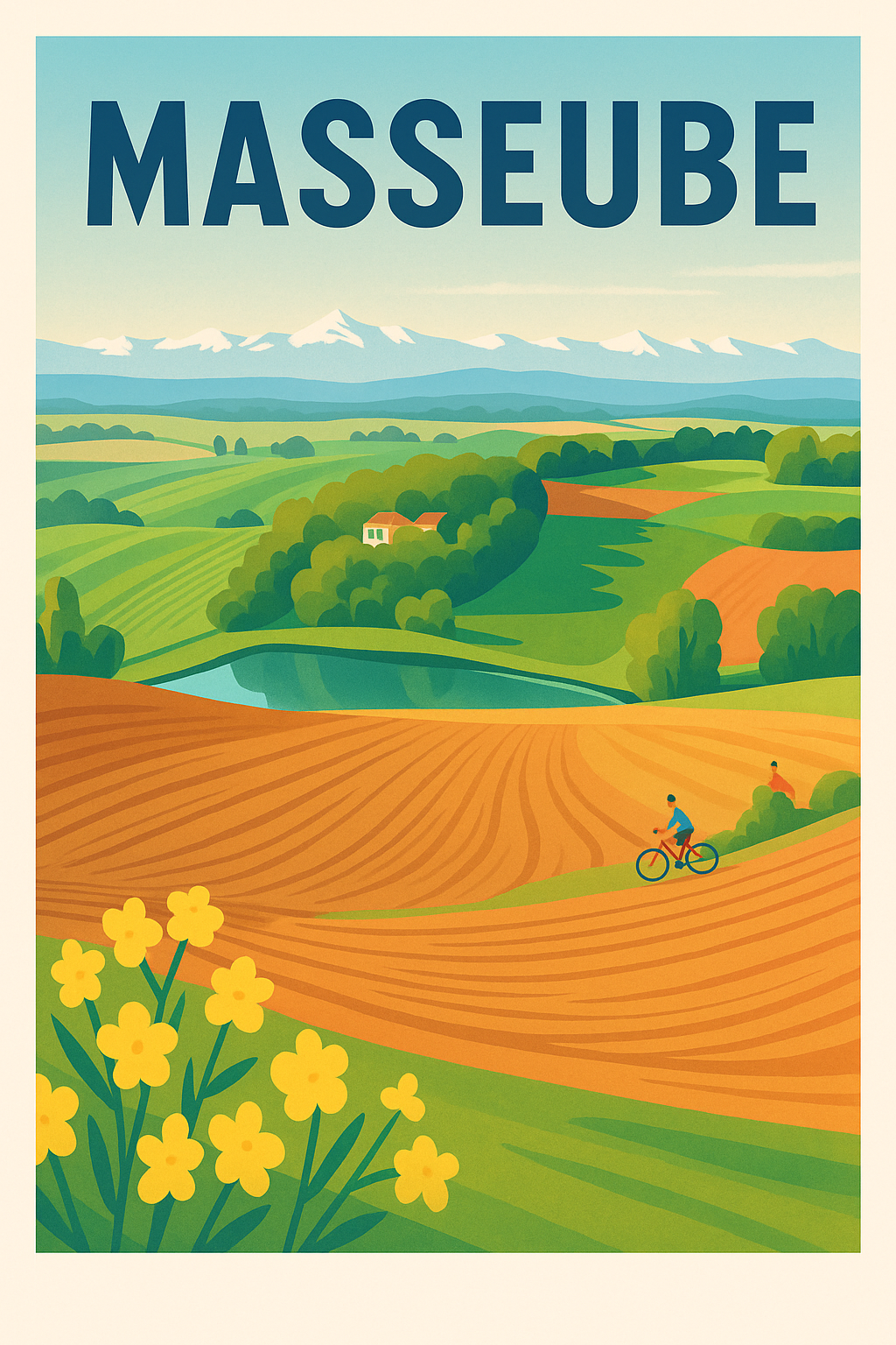 Affiche de Masseube - Un souffle de nature et de tranquillité