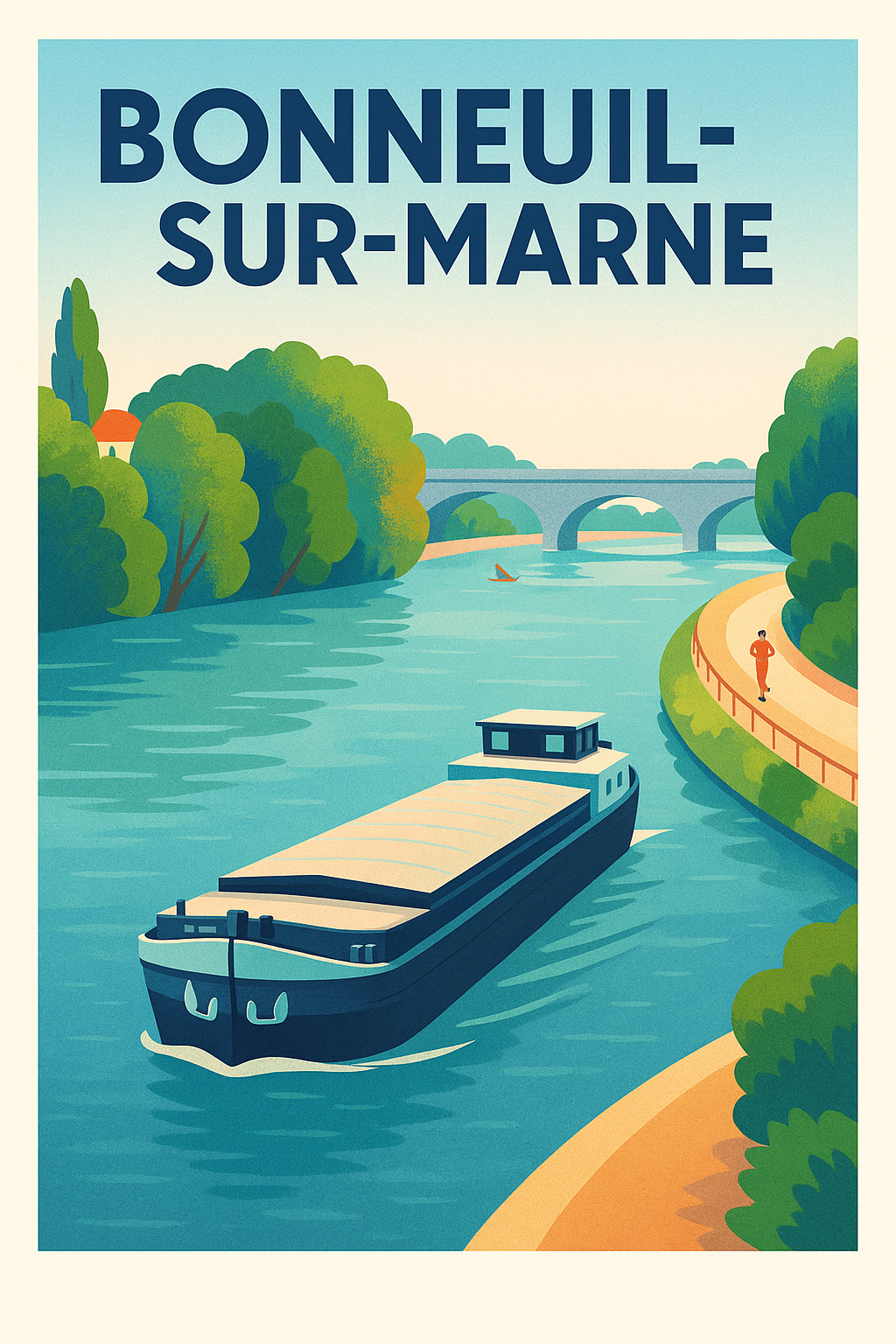 Affiche de Bonneuil-sur-Marne - Escapade paisible au fil de l'eau