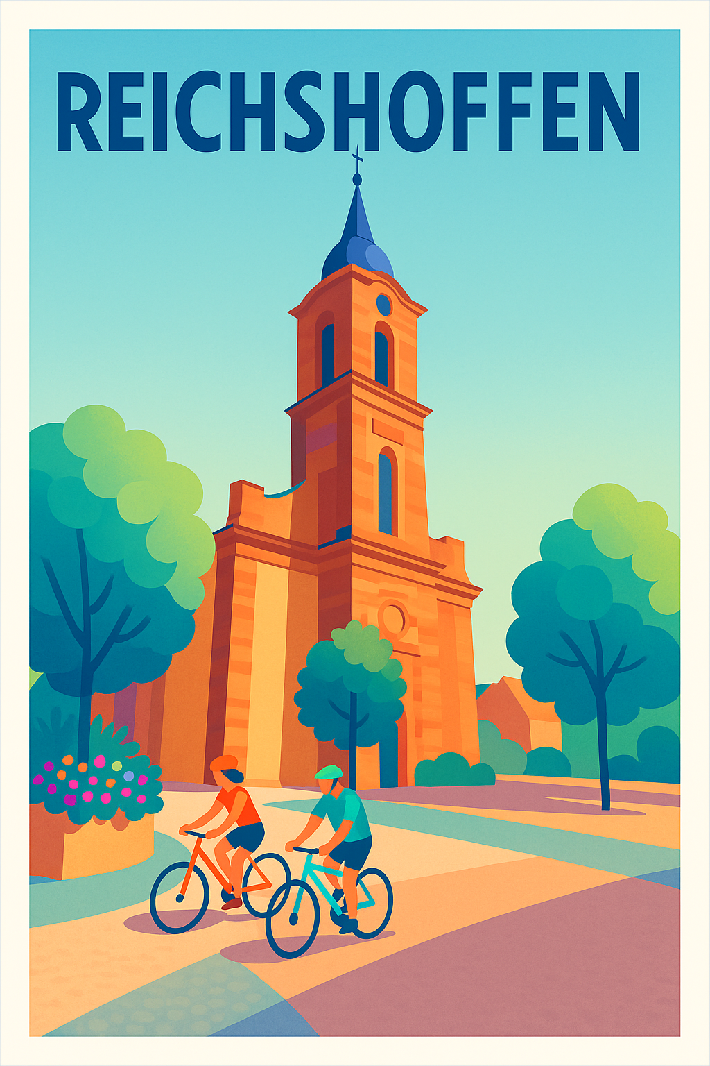Affiche de Reichshoffen - Charme paisible de la campagne alsacienne