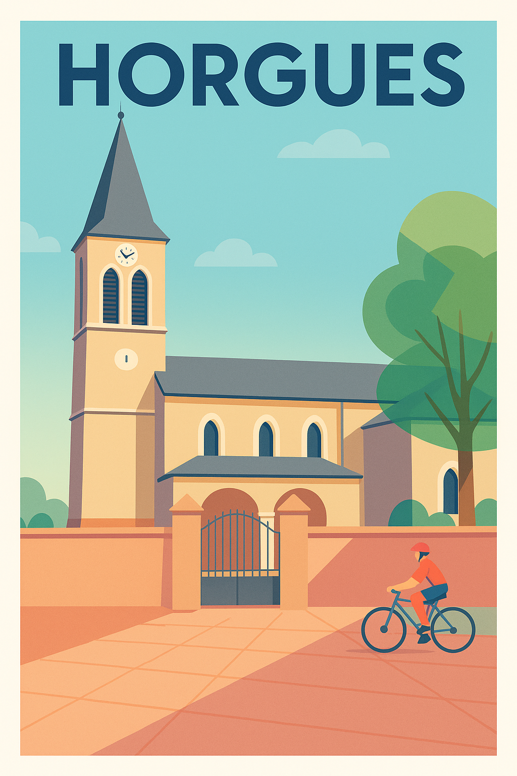 Affiche de Horgues - Charme paisible et architecture locale