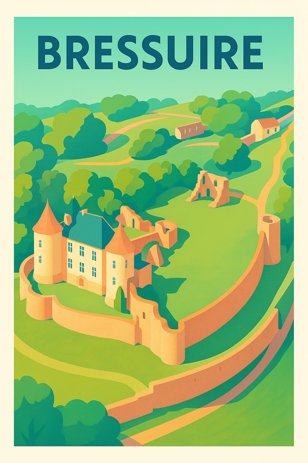 Affiche de Bressuire - Charme historique et douceur de la campagne